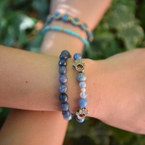 Blue Hamsa Bracelet