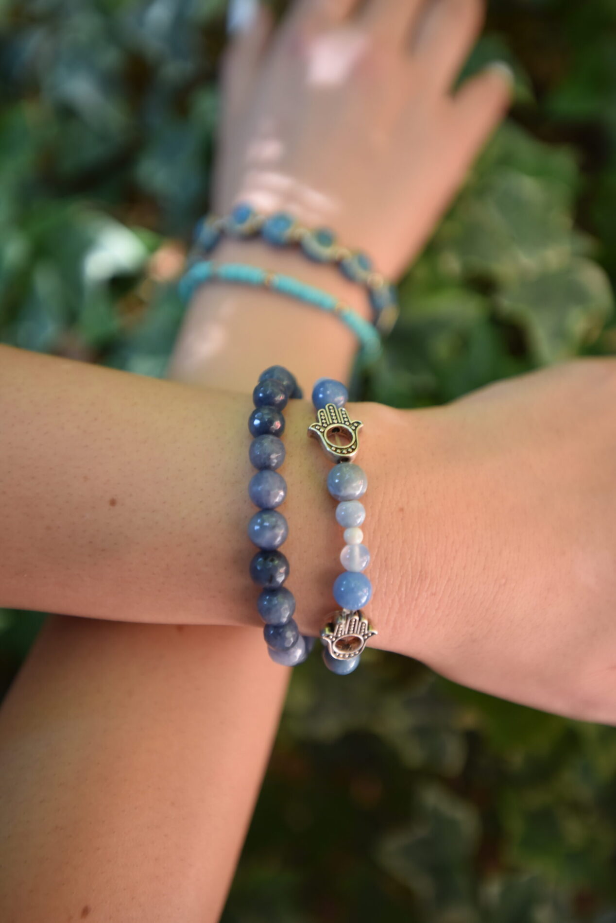 Blue Hamsa Bracelet